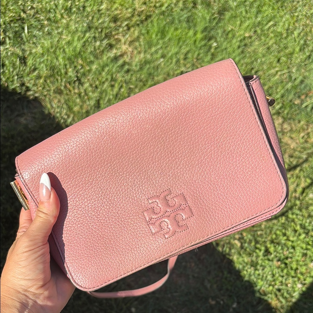 Tory Burch Pink Leather Crossbody Bag